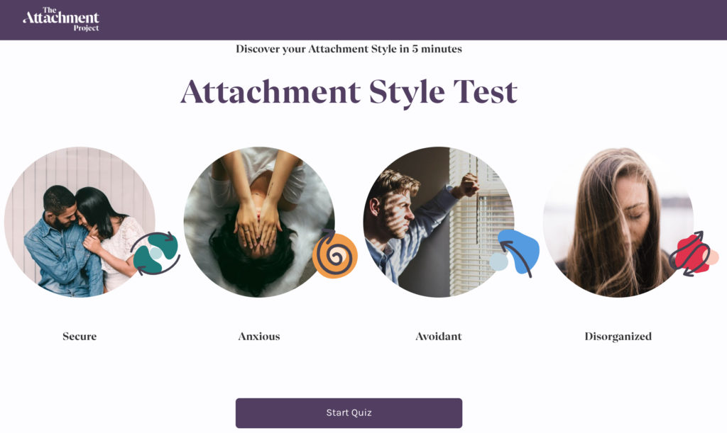 What is your Attachment style? Take a quiz from the Attachment Project to find out. Are you securely attached or were you insecurely attached?