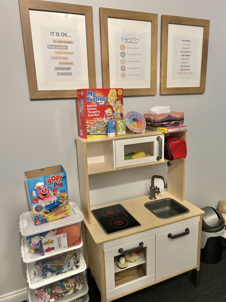 Pretend play helps children to express themselves in ways that words cannot.