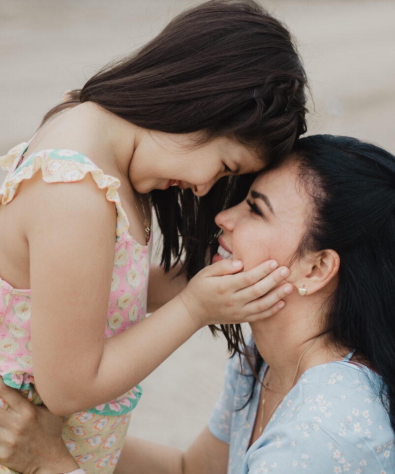Parents can help their children manage their emotions by hugging, thereby co-regulating and giving them the space to calm down.